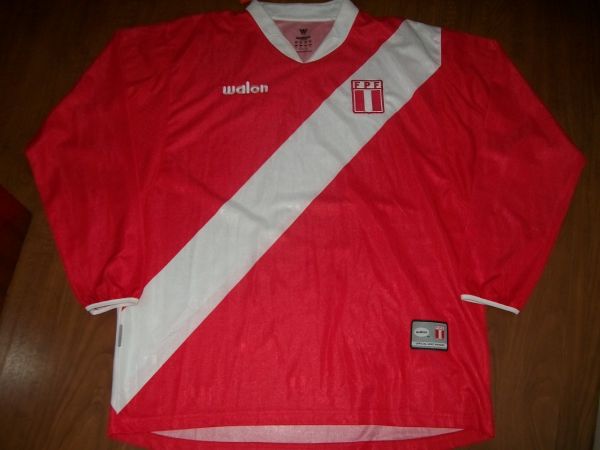 Peru WALON away 2005/2006 manga longa tam XL