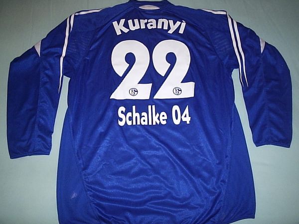 Schalke 04  ADIDAS 2004/2005 Kuranyi#22 M Longa Tam Xl